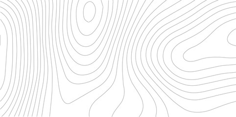 Fototapete - Abstract moss green topographic contours lines of mountains. Topography map art curve drawing. seamless wave topography map pattern camping grid cartography diagram black and whit
