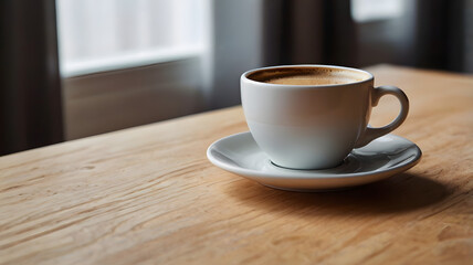 Wall Mural - cup of coffee on a table