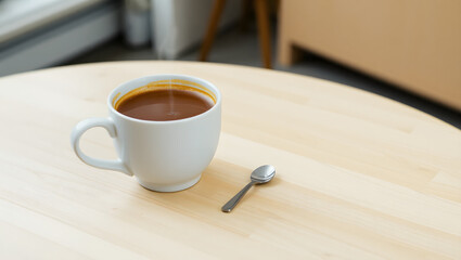 Wall Mural - cup of coffee on a table