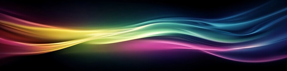 Wall Mural - a dark, cosmic aurora borealis with swirling colors and a large text area