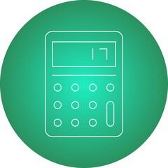 Calculator icon single vector illustration