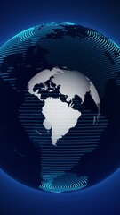Wall Mural - Globe future Animation design technology