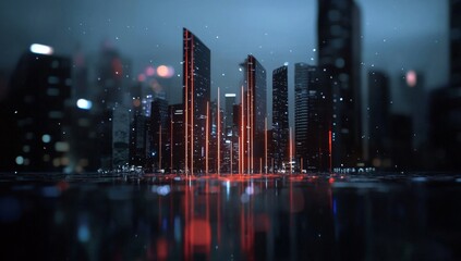 A smart city after dark is represented by the fusion of application development, smart city infrastructure, Internet of Things, smart living, and information technology, linked by metaverse