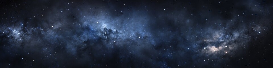 Wall Mural - a dark, cosmic starfield with a large text area
