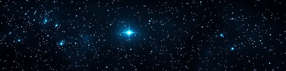 Wall Mural - a dark, cosmic starfield with a large text area