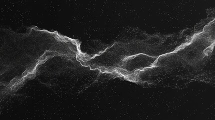 an abstract design featuring geometry, astronomy, stars, and particles in the cosmos on a dark, mini