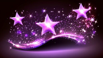 Wall Mural - a high-resolution 4k background of a dark night sky, adorned with an abstract starry design and twin