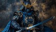 © Ler - Samurai warrior, dark studio