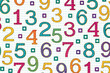 © setan cell - Colorful numbers background. (1)