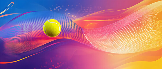Wall Mural - abstract colorful tennis background for sports posters -