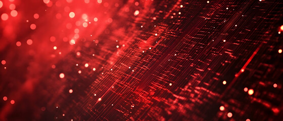 Wall Mural - Abstract matrix red background  - 