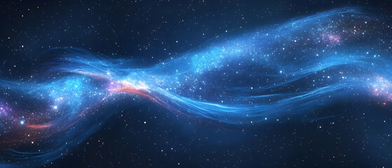 Wall Mural - abstract space background with galaxies and stars in outer space -