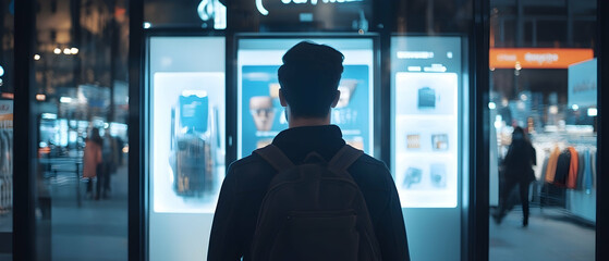 Wall Mural - ai-powered visual search in online retail for product discovery -