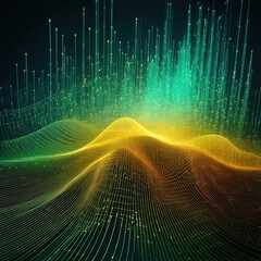 Abstract Digital Data Background for Technology and Science