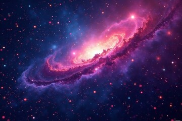 deep-space nebula filled with colorful gases and bright stars, vibrant, colorful, cosmos