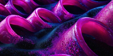 Wall Mural - Purple and blue swirl of something