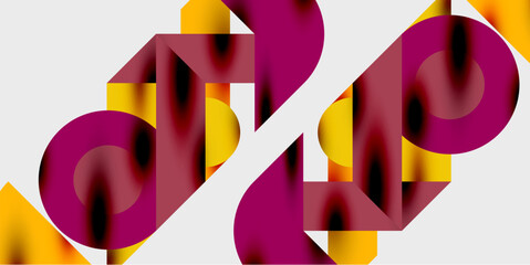Wall Mural - Vibrant abstract background circles with smooth gradients, creating a dynamic and modern design. Ideal for creative, tech, or contemporary-themed projects