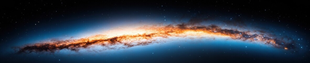 Poster - Cosmic Horizons Immersive 8K Astronomical Visualization of Spiral Galaxy Evolution - Next-Gen Space Exploration and Scientific Discovery Content