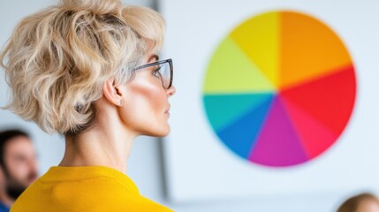 Poster - Inclusive Design Revolution Vibrant Color Wheel Leadership - Empowering Neurodiversity, Creative Strategy, and Next-Gen Professional Development