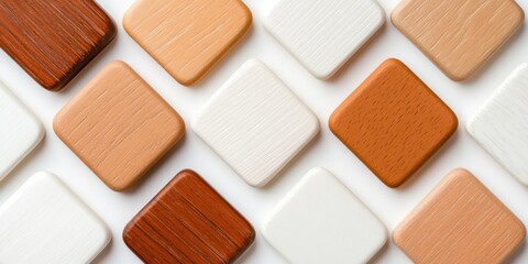 Poster - Minimalist Wooden Texture Collection Sustainable Material Design Palette for Eco-Friendly Architecture, Interior Branding and Creative Workspace Innovation