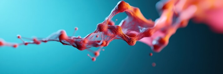 Aufkleber - Fluid Dynamics Visualization Cinematic Liquid Motion Design Exploring Biomimetic Aesthetics, Advanced Data Visualization for Tech Innovation and Creative Digital Storytelling