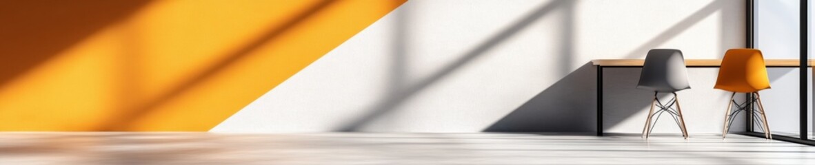Poster - Minimalist Digital Workspace Revolution Adaptive Hybrid Office Design with Ergonomic Aesthetics Transforming Modern Professional Environments