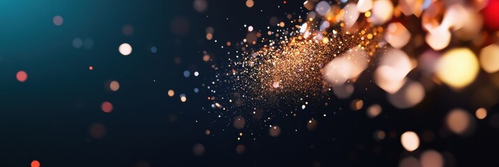 Aufkleber - Luminous Celebration Sparks Cinematic Bokeh Night Sky Festivity - Dynamic Visual Storytelling for Immersive Event Marketing and Brand Narrative Design