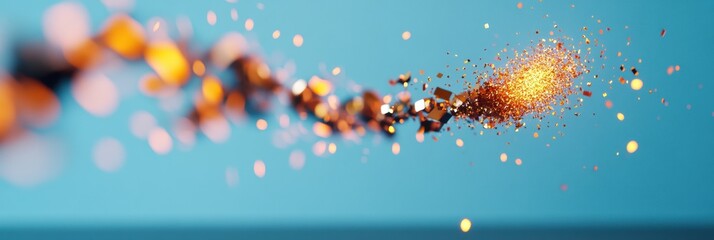 Aufkleber - Radiant Motion Dynamics Explosive Luminescent Particle Flow Visualization - Cutting-Edge Digital Design and Immersive Visual Technology Storytelling