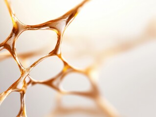 Leinwandbilder - Neuroscience Meets AI Organic Honeycomb Neural Network Visualization for Next-Gen EdTech, Cognitive Learning Innovation