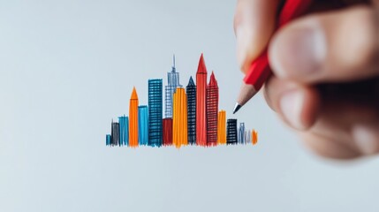 Leinwandbilder - Immersive Data Visualization Futuristic Urban Growth Mapping with AR-Inspired Design for Strategic Financial Forecasting and Innovation