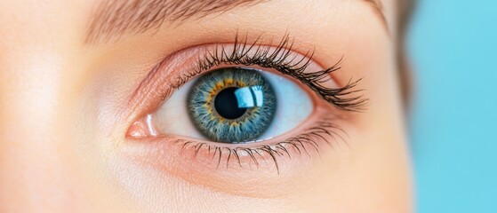Aufkleber - Precision Vision Hyper-Detailed Iris Macro Revealing Cutting-Edge Optometric Insights for Digital Health Marketing and Wellness Technology
