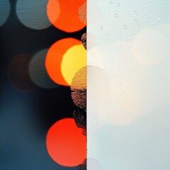 Fototapete - Urban Momentum Cinematic Bokeh Cityscape - Dynamic Digital Art Exploring Sensory Blur, Immersive Visual Design for Modern Creative Platforms
