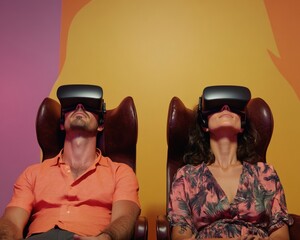 Poster - Immersive Wellness Revolution Next-Gen VR Meditation Transforms Workplace Stress Management with Cutting-Edge Ergonomic Relaxation Technology