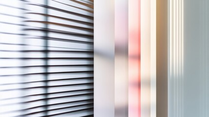 Aufkleber - Minimalist Gradient Design Soft Blurred Architectural Lines Exploring Color Transition, Spatial Depth and Contemporary Visual Aesthetics in Modern Digital Art