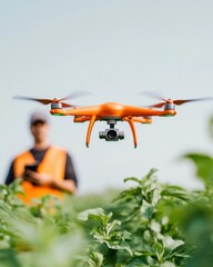 Leinwandbilder - Next-Gen Agriculture Precision Drone Mapping and Smart Farming Technologies Transforming Sustainable Crop Management for Industry 0 Innovation
