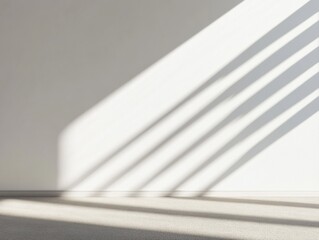 Aufkleber - Minimalist Corporate Aesthetic Soft Light Gradient Workspace Wall with Elegant Blind Shadows - Contemporary Design Inspiration
