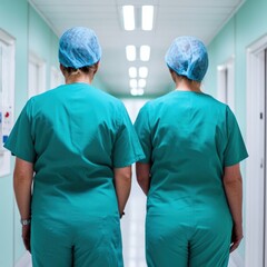 Aufkleber - Collaborative Healthcare Pioneers Minimalist Medical Professionals Embodying Wellness Innovation and Expertise in Modern Clinical Environment
