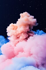 Aufkleber - Ethereal Gradient Cloud Explosion Aesthetic Digital Art Visualizing Emotional Transition and Contemporary Design Innovation for Wellness and Tech Branding
