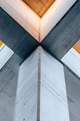 Poster - Minimalist Architectural Geometry Futuristic Concrete Structure for Modern Commercial Spaces - Innovative Design for Real Estate and Corporate Branding