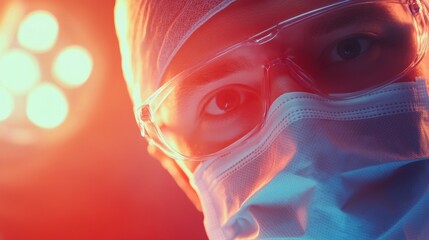 Poster - Modern Surgical Precision High-Tech Operating Room with Advanced Lighting - Enhancing Healthcare Efficiency and Patient Safety in Medical Industry