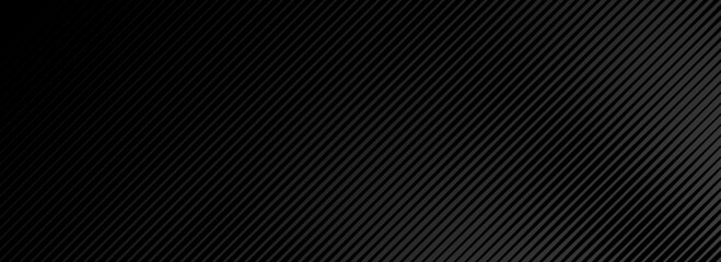 Wall Mural - black oblique straight line background. slanted dark linear abstract wallpaper. luxury stripe gradie