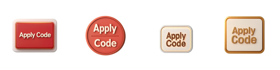 Colorful Buttons for Apply Code Promotions in Various Styles