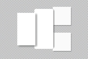 Wall Mural - social media post and stories interface mockup. social media mobile app page template design for use