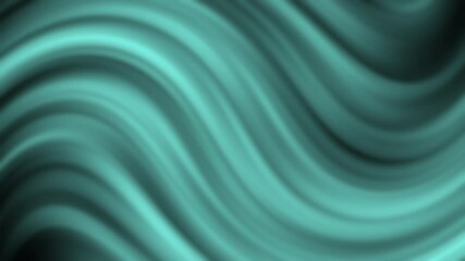 Wall Mural - Abstract Fluid Wave Pattern with Turquoise and Green Tones Flowing Smoothly Across the Surface for Background Design and Visual Art