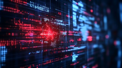 Digital Data Breach: A Visual Representation of Cybersecurity Threat