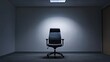 © bussi - Executive departures with an office space with the lights turned off. Featuring leadership change and career transition