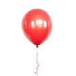 © Niken - red helium balloon floating isolated on white or transparent background