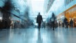 © Kateryna Kordubailo - Blurred view of a shopping mall interior with people strolling past