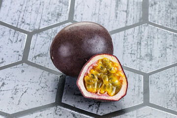 Wall Mural - Tropical sweet and juicy passionfruit