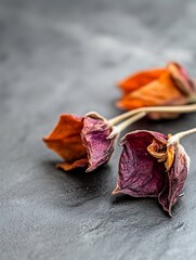Poster - Dried flowers in vibrant colors creating a beautiful and artistic still life composition : Generative AI